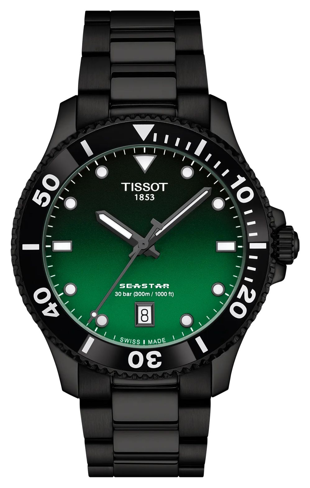 Tissot T1204103309100 Seastar 1000 (40mm) Gradient Green Watch