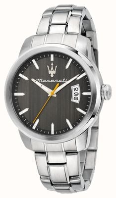Maserati Successo Date Quartz (42mm) Grey Dial / Stainless Steel Bracelet R8853121012