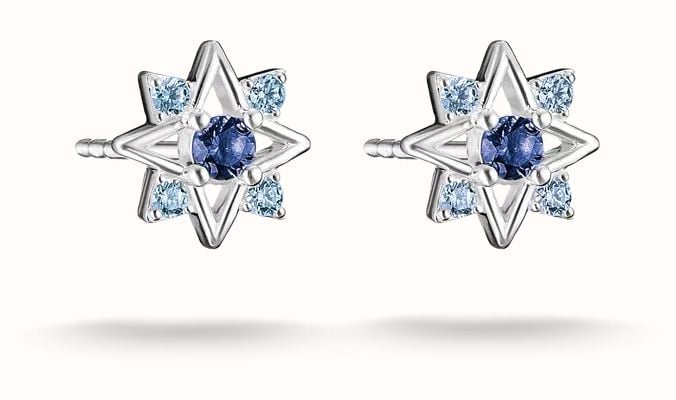 Thomas Sabo Star Stud Earrings with blue stones H2380-166-1