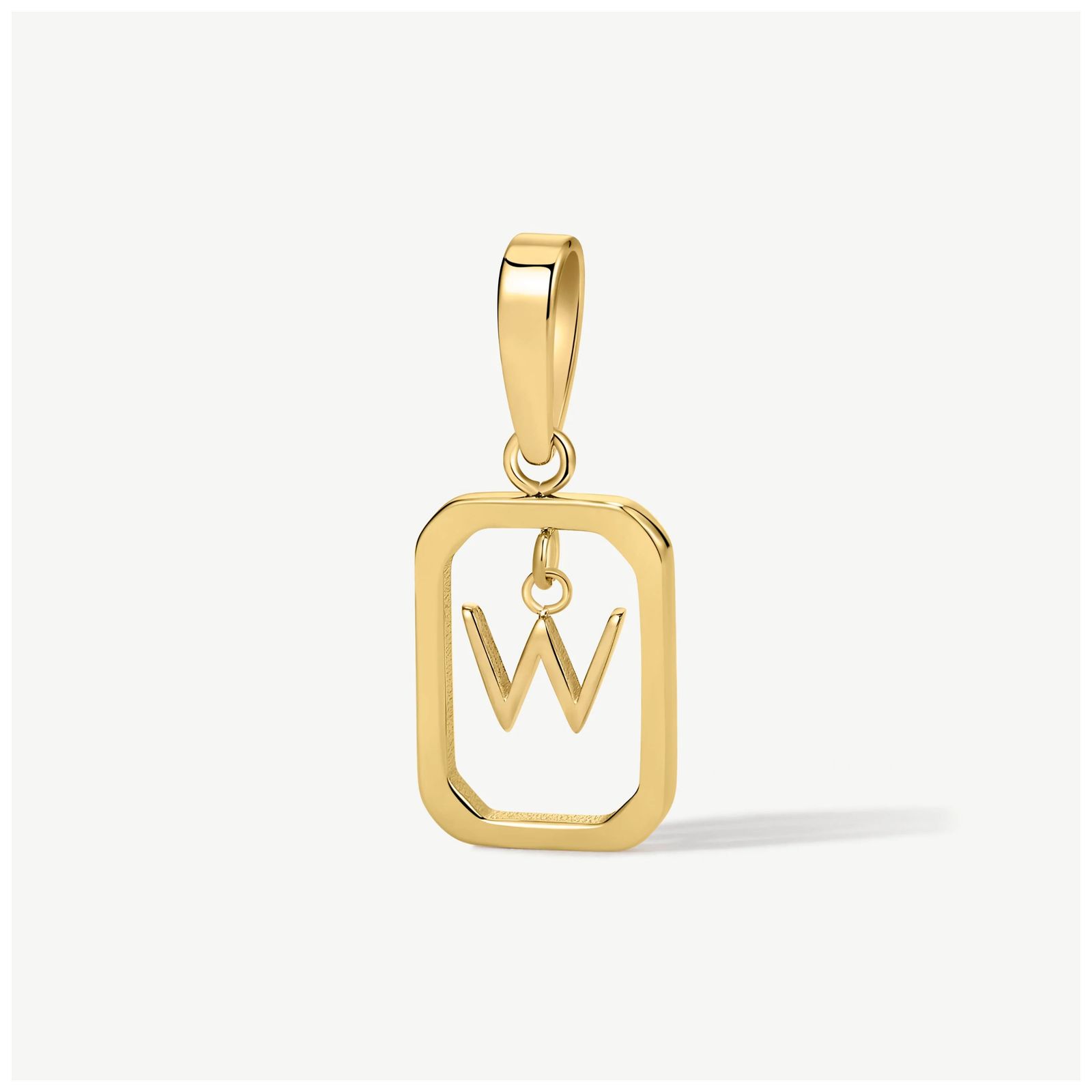 D.LOUISE CH-18-23 Gold Tone Floating Initial Pendant - W Jewellery