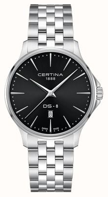 Certina DS-8 (40mm) Black Dial / Stainless Steel Bracelet C0454101105100