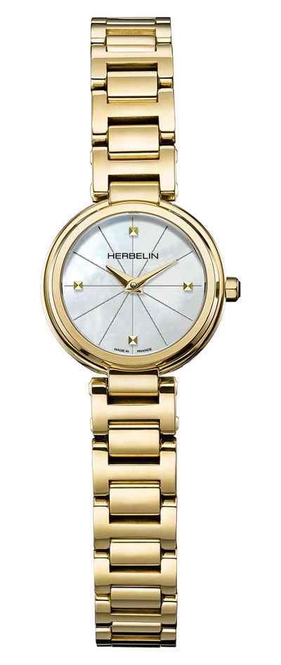 Herbelin 17312BP1N19 Lady H Quartz (22mm) Mother-of-Pearl Watch