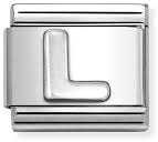 Nomination Classic Letter L Oxidised Charm 330113/12