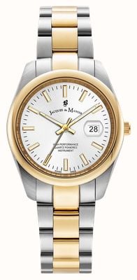 Jacques Du Manoir Allure (32mm) White Dial / Two-Tone Stainless Steel Bracelet JWL03804