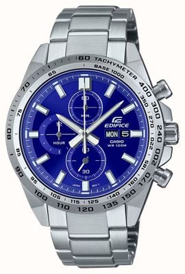 Casio Edifice Chronograph (42.3mm) Blue Dial / Stainless Steel EFR-574DB-3AVUEF EFR-574D-2AVUEF