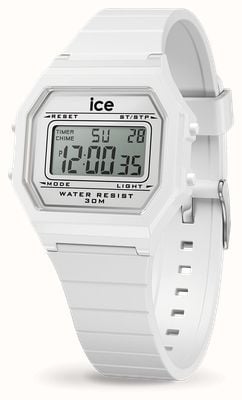 Ice-Watch ICE Digit Retro White (32mm) White Digital Dial / White Silicone Strap 022899
