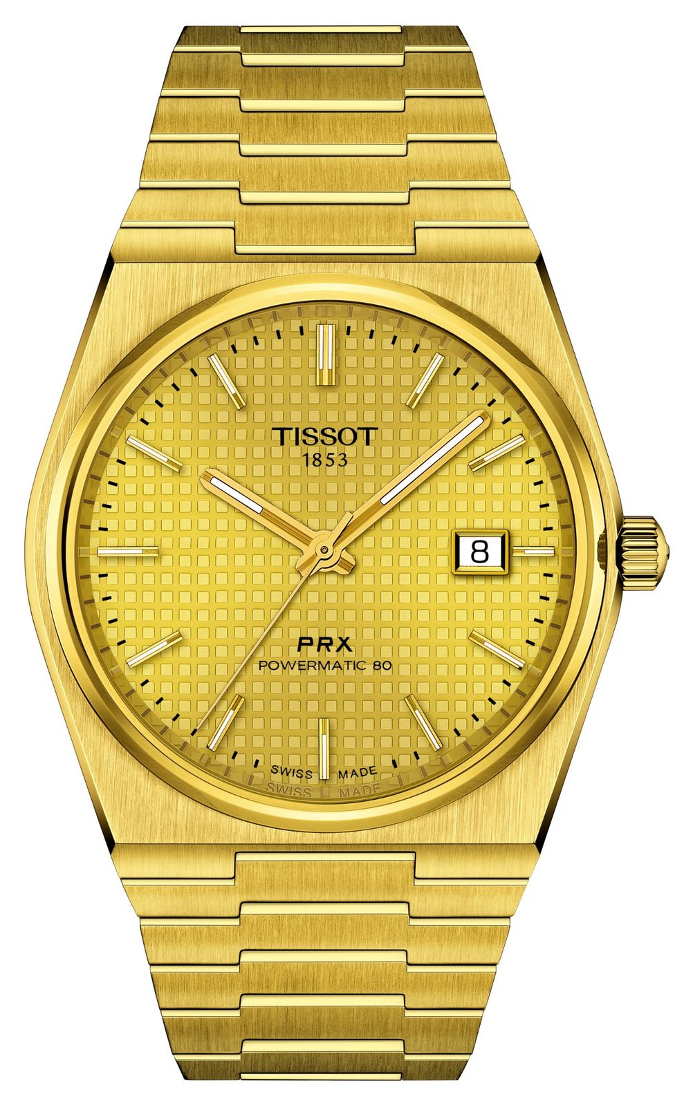 Tissot T1374073302100 PRX Powermatic 80 (40mm) Gold Dial / Watch