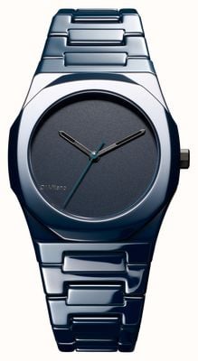 D1 Milano Ceramica Pure Blue (37mm) Matte Blue Dial / Blue Ceramic Bracelet CEBU03