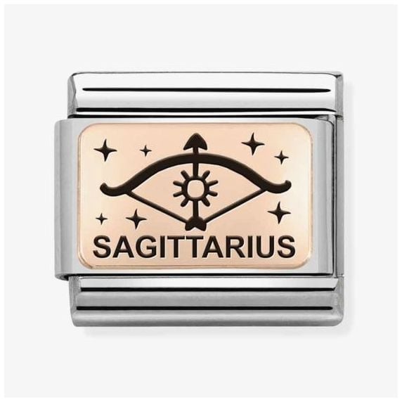 Nomination 430112/09 Classic Sagittarius Rose Gold Charm Jewellery