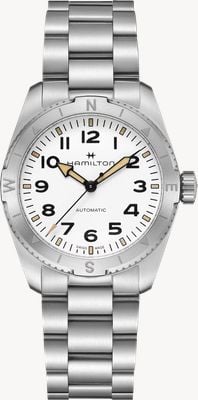 Hamilton Khaki Field Expedition Automatic (37mm) White Dial / Stainless Steel Bracelet H70225110