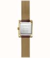 Herbelin Ve Avenue (19 x 23.4mm) Silver Guilloché Dial / Bordeaux Leather Strap 17537P08BU - alternate view 3