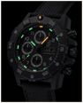 Luminox Master Carbon SEAL Auto Chrono 3880 Series (45mm) Black Dial / Black Technical Matrix Leather Strap Watch XS.3881 - alternate view 10