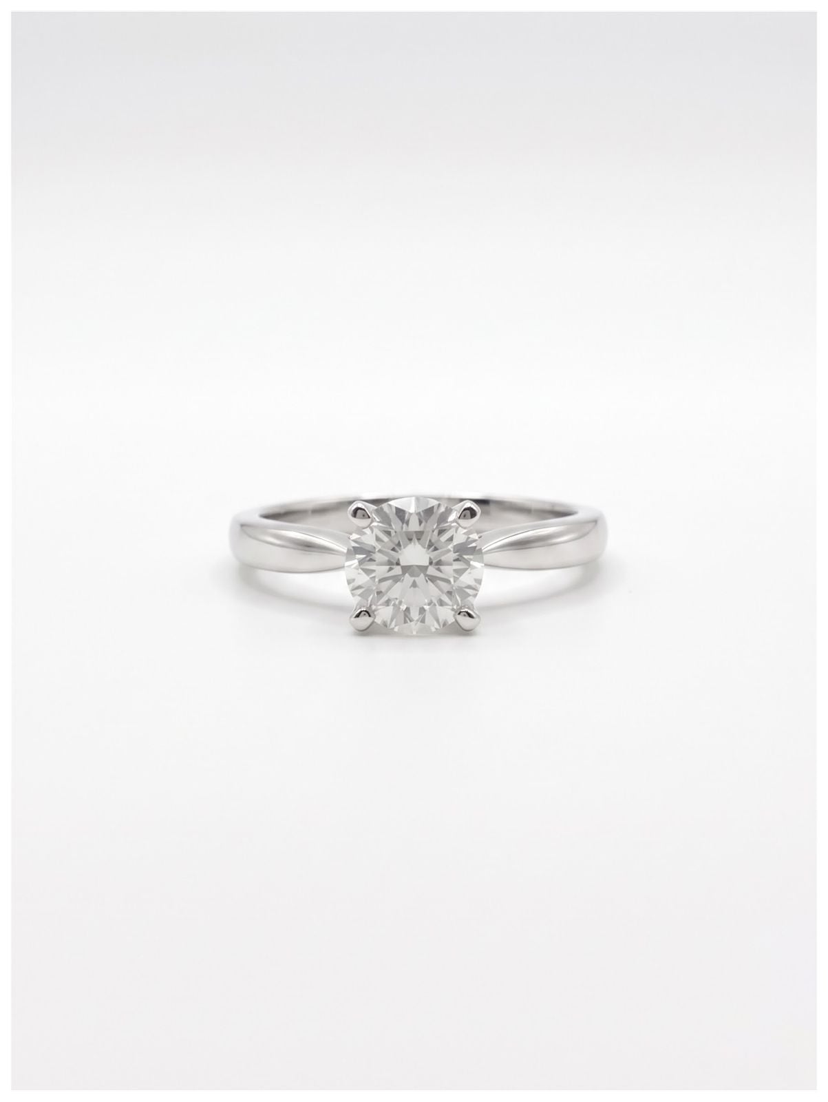 James Moore & Co J28302 Plat Single Stone 0.60ct Dia Ring Jewellery