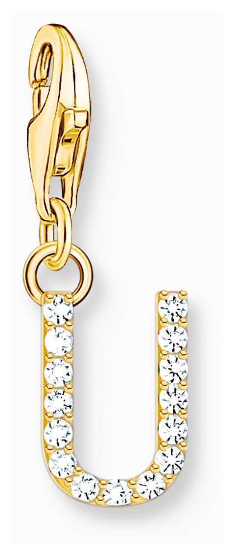 Thomas Sabo 1984-414-14 Charm Pendant Letter U With White Jewellery