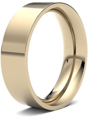 James Moore Wedding Rings | 9ct Yellow Gold | 6mm | Heavy | Flat Court | AG_6GHE-9Y