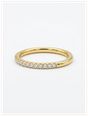 0.25ct Round Brilliant Natural Diamond 18ct Yellow Gold Half Eternity HET1973 - alternate view 2