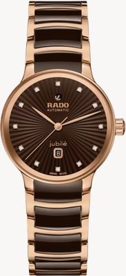 RADO Centrix Diamonds Automatic (30.5mm) Brown Dial / Brown High-Tech Ceramic & PVD Stainless Steel R30019732