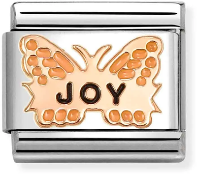 Nomination Classic Joy Butterfly 9ct Rose Gold Charm 430202/52