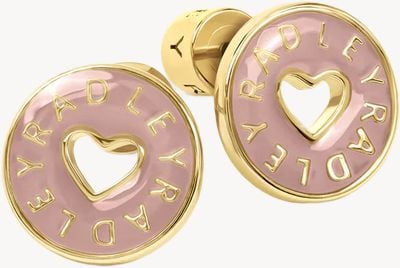 Radley Jewellery Sion Close Pale Pink Gold Plated Stud Earrings RYJ1644S