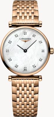 LONGINES La Grande Classique De Longines (24mm) Mother-of-Pearl Dial / Rose-Gold PVD Stainless Steel Bracelet L42091978