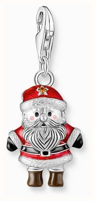 Thomas Sabo Santa Claus Enamel Sterling Silver Charm Pendant 2196-691-7