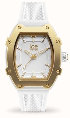 Ice-Watch ICE Boliday White Gold (36mm) White Tonneau Dial / White Silicone Strap 023318