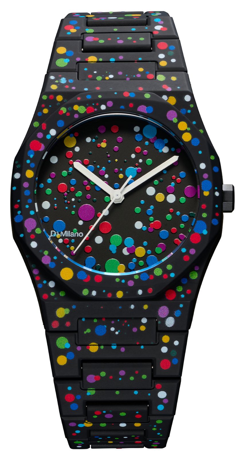 D1 Milano PCBU11 Polycarbon Dot 02 (37mm) Matte Black Dot Watch