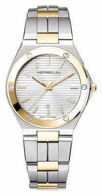 Herbelin Cap Camarat Quartz (33mm) Silver Dial / Two-Tone Stainless Steel Bracelet 14545BT11N