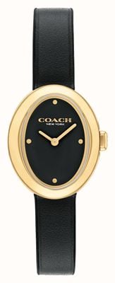 Coach Women's Sammy (22mm) Black Dial / Black Leather Strap 14504421