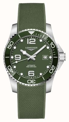 LONGINES HydroConquest 41mm | Green Dial | Rubber Strap L37814069