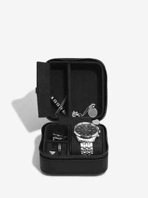 Stackers Watch & Jewellery Travel Box Black Fluted 76844