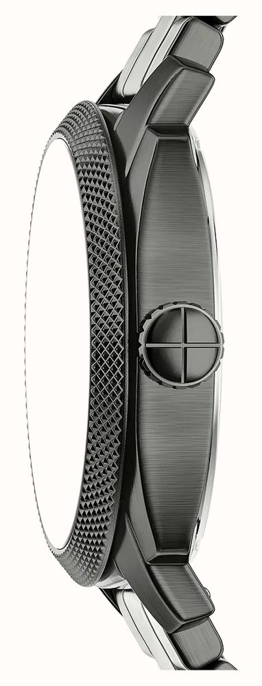 Fossil Machine 41 mm Three-Hand Date Smoke Stainless Steel Watch FS6185 - alternate view 3