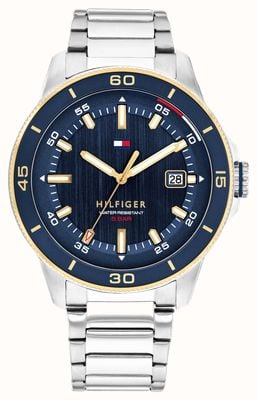 Tommy Hilfiger Men's Remy (43mm) Blue Dial / Stainless Steel Bracelet 1792229