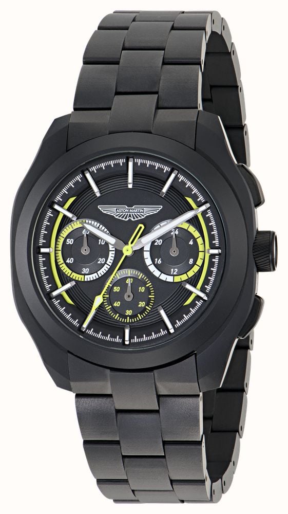 Aston Martin Thrill CRT Quartz Chronograph (42mm) Black Dial / Black Ceramic Bracelet MTRC2F603 - alternate view 2