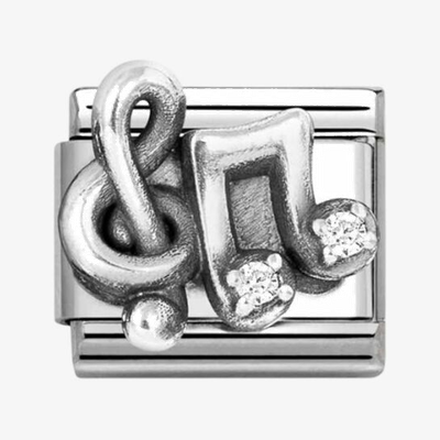 Nomination Classic Treble Clef Music Note Sterling Silver Charm 330323/12