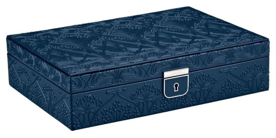 WOLF 381117 Liberty Medium Jewelry Box - Navy Jewellery