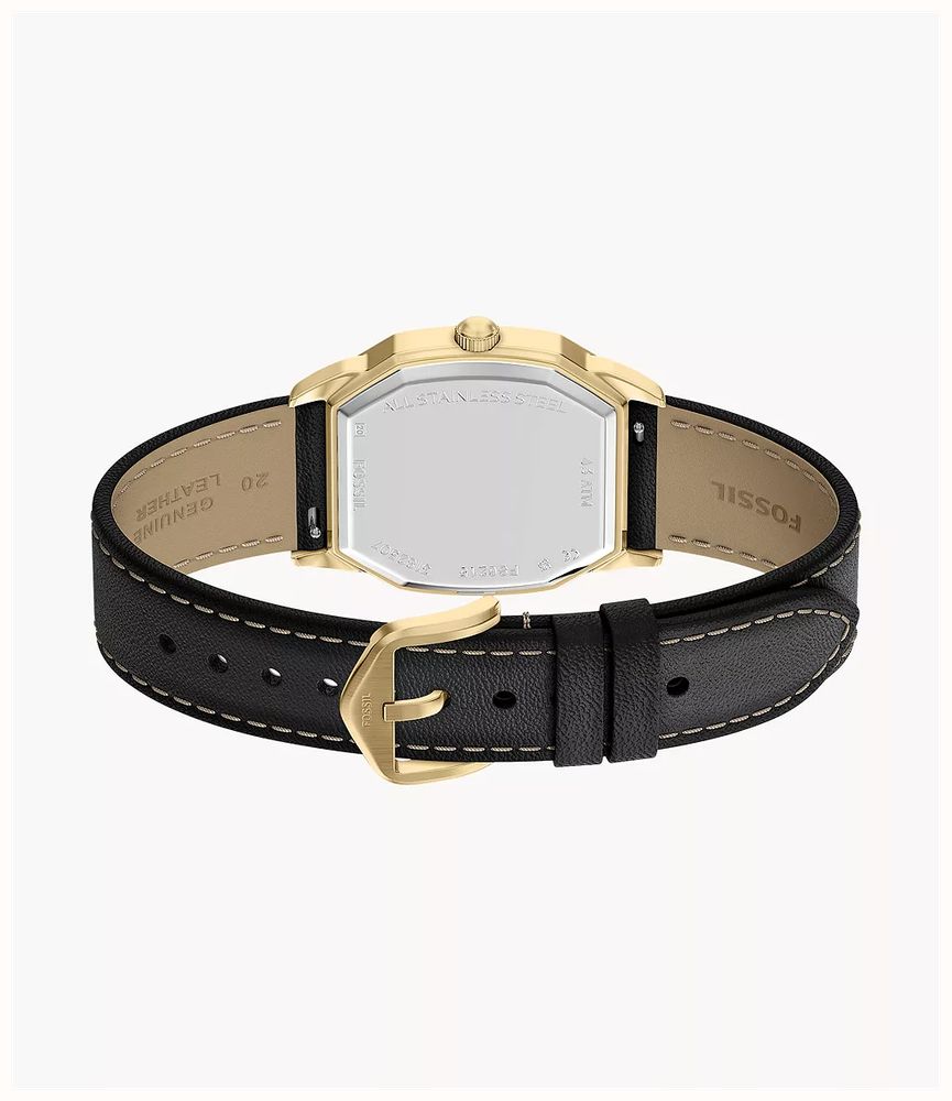 Fossil Harlow 33 mm Three-Hand Black Leather FS6215 - alternate view 4