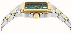 Versace GRECA EDGE GENT (38mm) Green Gradient Dial / Two-Tone Stainless Steel Bracelet VE9Y00426 - alternate view 2