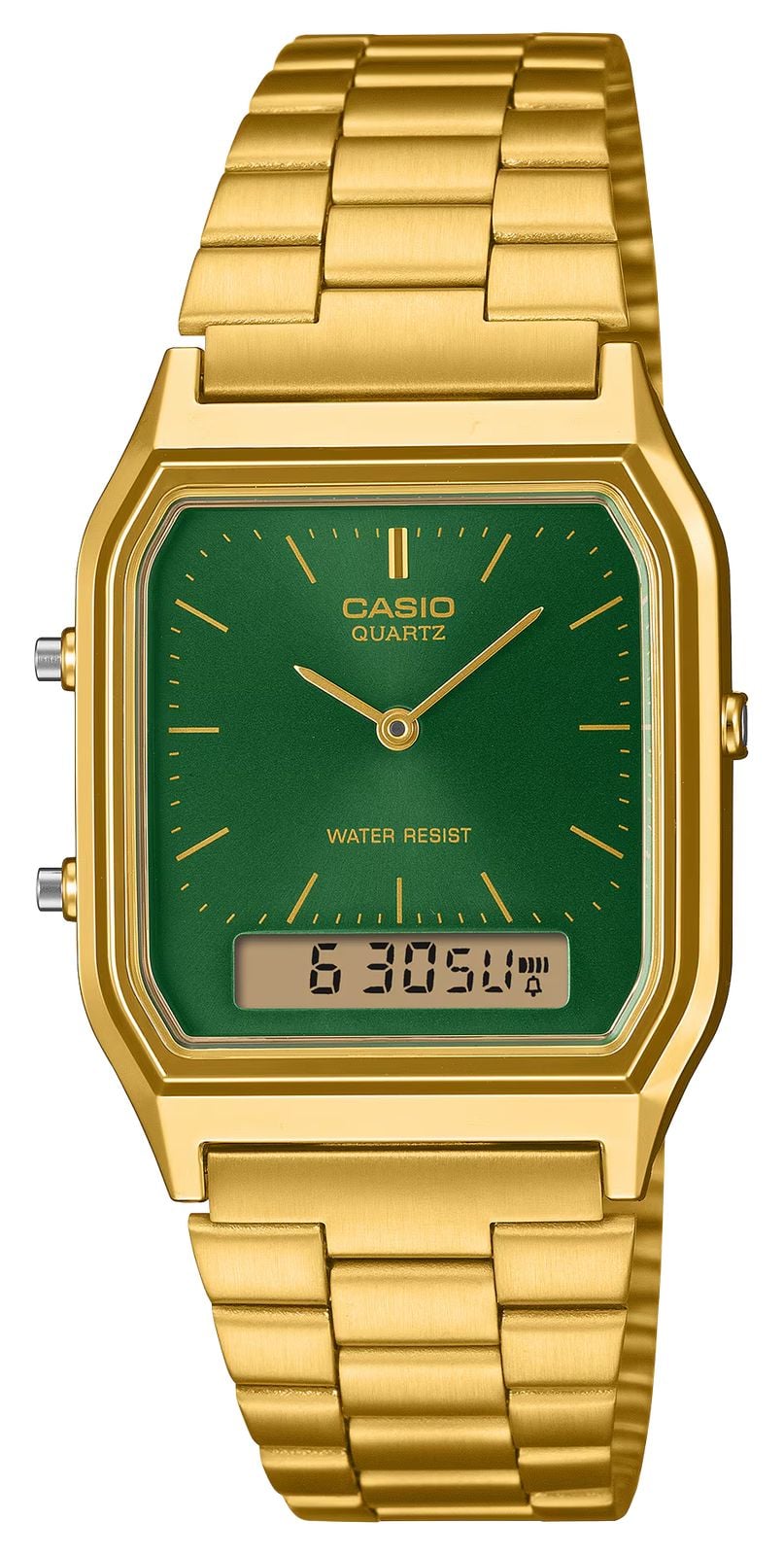 Casio AQ-230GA-3AMQYES Vintage AQ-230 Series (29.8mm) Green Watch