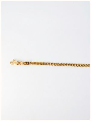Semi Hollow 9ct Yellow Gold Flat Curb 3mm Wide 20" Chain HCDC-210-9Y-20