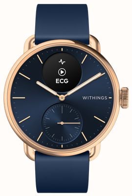 Withings ScanWatch 2 - Hybrid Smartwatch with ECG (38mm) Blue Hybrid Dial / Blue Silicone HWA10-MODEL 6-ALL-INT
