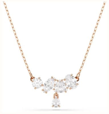 Swarovski Mesmera necklace, Mixed cuts, White, 18K rose gold finish 5747996