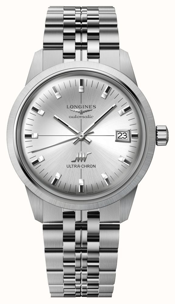 LONGINES Ultra-Chron Classic (37mm) Sunray Silver Dial / Stainless