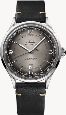 MIDO Multifort Patrimony Automatic (40mm) Anthracite Sunray Dial / Black Leather Strap M0404071606000