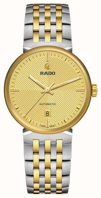 RADO Florence Automatic (39mm) Embossed Gold Dial / Two-Tone Stainless Steel Bracelet R48903253