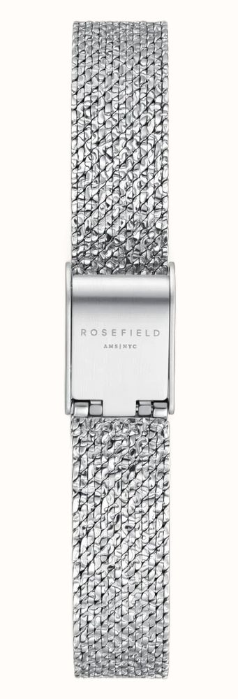 Rosefield Ovale Indigo Silver Mesh Strap With Navy Blue Dial Watch OVNSMS-OV25 - alternate view 3