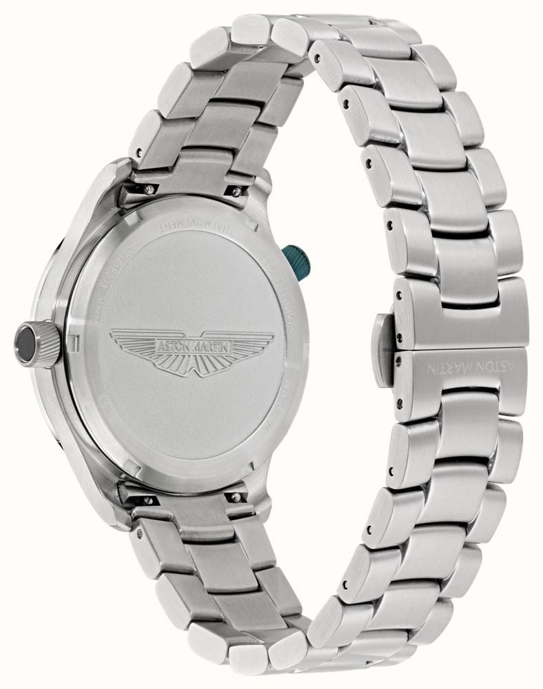 Aston Martin GRZ Icon Quartz Racing Zone GMT (41mm) Podium Green Dial / Steel Bracelet + Silicone Strap MTIZ1F503 - alternate view 5