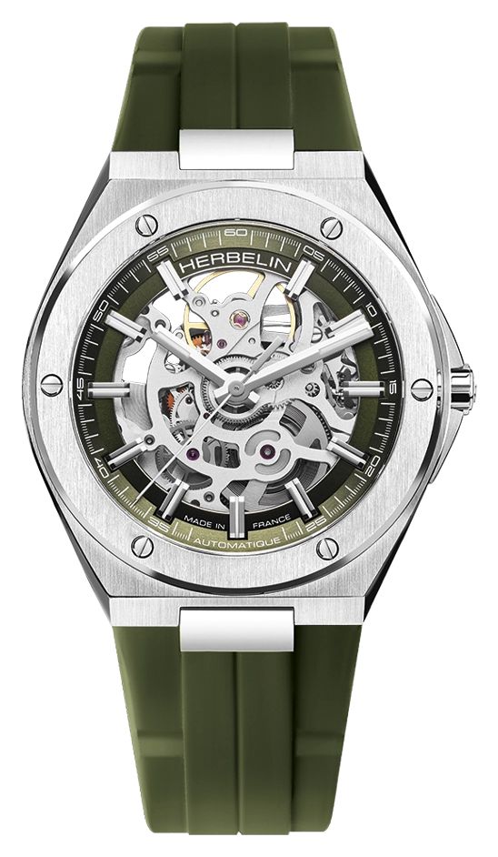 Herbelin 1645SQ116CK Cap Camarat Skeleton Automatic (40.5mm Watch