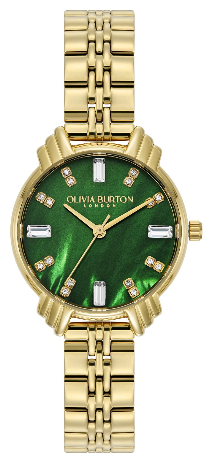 Olivia Burton OB16DC02 Women's | Gold Tone Bracelet | Green Watch