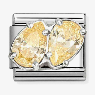 Nomination Classic Double Yellow Teardrop Charm 330329/15